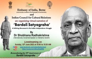 Virtual Narration of ‘Bardoli Satyagraha’ by eminent Gandhian, Dr. Shobhana Radhakrishna on 12 June 2022